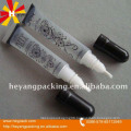 Clear 12ml plastic brush cosmetic tubes for lip stick